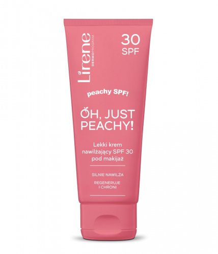 Lirene - OH, JUST PEACHY! - Peachy SPF! - Light makeup moisturizing cream SPF30 - 50 ml