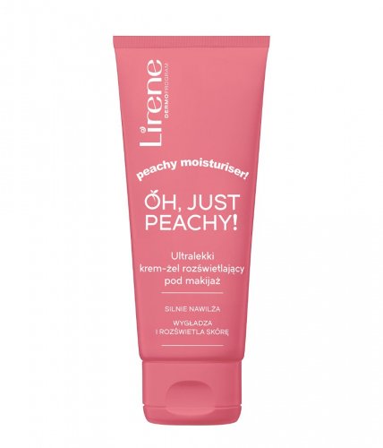 Lirene - OH, JUST PEACHY! - Peachy Moisturiser! - Ultra light cream-gel illuminating the makeup - 50 ml
