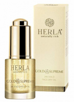 HERLA - GOLD SUPREME - 24k Gold Face Dry Oil - Liftingujący suchy olejek do twarzy z drobinkami 24k złota - 15 ml