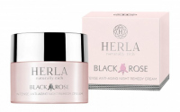 HERLA - BLACK ROSE - Intense Anti-aging Night Remedy Cream - Intensywnie odbudowujący krem przeciwstarzeniowy na noc - 50 ml