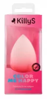KillyS - Color Me Happy - 3D Makeup Sponge - Gąbeczka 3D do makijażu - Brzoskwiniowo-różowa