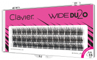 Clavier - WIDE DU2O - Double volume eyelash tufts - 15 mm - 15 mm