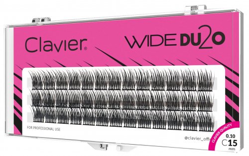 Clavier - WIDE DU2O - Double volume eyelash tufts - 15 mm