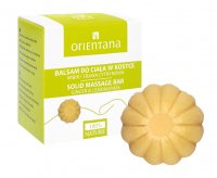 ORIENTANA - SOLID MASSAGE BAR - 100% naturalny balsam do ciała w kostce - Imbir i Trawa Cytrynowa - 60g
