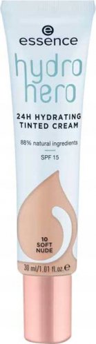 Essence - Hydro Hero - 24H Hydrating Tinted Cream - Nawilżający krem koloryzujący - SPF15 - 30 ml  - 10 SOFT NUDE