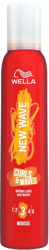 WELLA - SHOCKWAVES - 3 CURLS & WAVES - MOUSSE - Styling mousse for curly hair - 200 ml