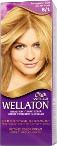 WELLA - WELLATON - INTENSE COLOR CREAM - Trwała koloryzacja do włosów - 8/1 - JASNY POPIELATY BLOND