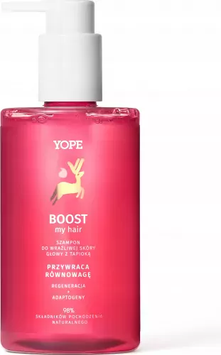 YOPE - BOOST MY HAIR - Sensitive scalp shampoo with tapioca - 300 ml