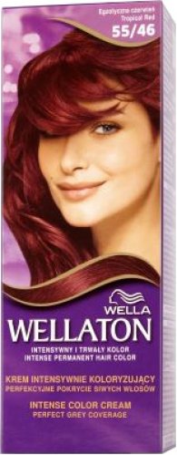 WELLA - WELLATON - INTENSE COLOR CREAM - Trwała koloryzacja do włosów - 55/46 - EGZOTYCZNA CZERWIEŃ