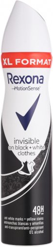 Rexona - Invisible On Black + White Clothes Anti-Perspirant - Antyperspirant w aerozolu - 250 ml