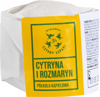 Mydlarnia Cztery Szpaki - Półkula kąpielowa - CYTRYNA I ROZMARYN - 55 g