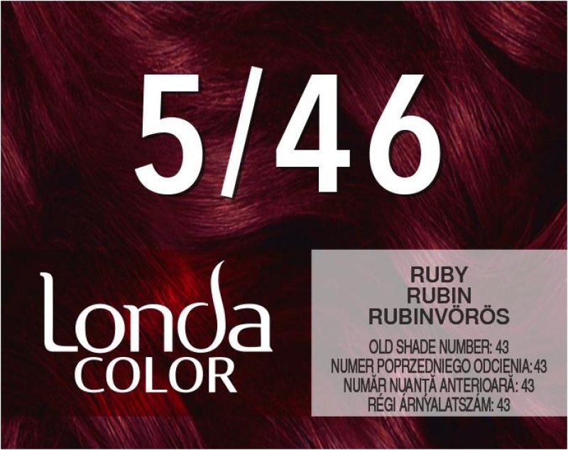 Londa Color 5/46 Hellbraun Copper Violett – 60 Ml Creme-Haarfarbe Mit Pflegeformel, Für Lebendige Nuancen