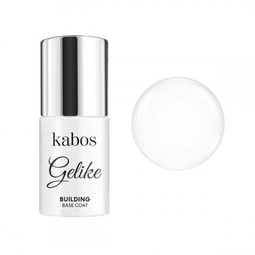 Kabos - Gelike - Building Base Coat - Hybrydowa baza budująca do paznokci - 8 ml - CLEAR