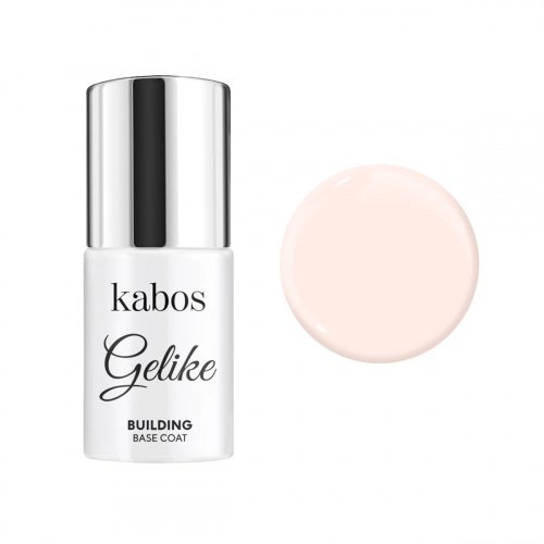 Kabos - Gelike - Building Base Coat - Hybrydowa baza budująca do paznokci - 8 ml - MILKY ROSE