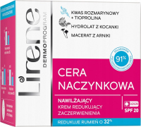 Lirene - Cera Naczynkowa - Nawilżający krem redukujący zaczerwienienia SPF20 - 50 ml
