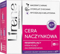 Lirene - Cera Naczynkowa - Regenerujący krem kojący zaczerwienienia - Noc - 50 ml