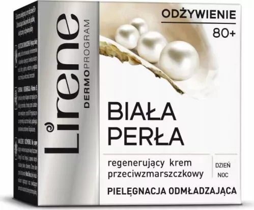 Крем для лица Lirene 80+ восстанавливающий, против морщин, для дня и ночи, 50 мл — фото 2