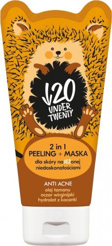 UNDER TWENTY - 2 in 1 Peeling + Mask - Peeling i maska dla skóry naJEŻonej niedoskonałościami - 130 ml