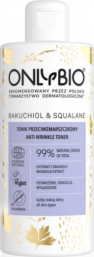 ONLYBIO - BAKUCHIOL & SQUALANE - Anti-Wrinkle Toner - Tonik przeciwzmarszczkowy - 300 ml