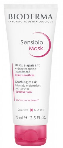BIODERMA - Sensibio Mask - Soothing Mask - Łagodząco-nawilżająca maseczka do twarzy - 75 ml