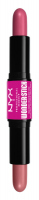 NYX Professional Makeup - WONDER STICK Dual-Ended Cream Blush Stick - Podwójny róż w sztyfcie - 2 x 4 g - 01 - LIGHT PEACH + BABY PINK - 01 - LIGHT PEACH + BABY PINK