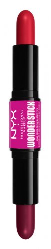 NYX Professional Makeup - WONDER STICK Dual-Ended Cream Blush Stick - Podwójny róż w sztyfcie - 2 x 4 g - 05 - BRIGHT AMBER + FUCHSIA