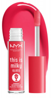 NYX Professional Makeup - This is Milky Gloss Milkshake - Błyszczyk do ust - 4 ml  - CHERRY MILKSHAKE - CHERRY MILKSHAKE
