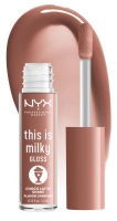 NYX Professional Makeup - This is Milky Gloss Milkshake - Błyszczyk do ust - 4 ml  - CHOCO LATTE SHAKE - CHOCO LATTE SHAKE