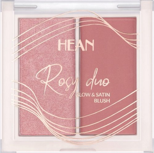 HEAN - ROSY DUO - Glow & Satin Blush - Podwójny róż do twarzy - 6 g - RD1 - PRETTY