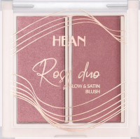 HEAN - ROSY DUO - Glow & Satin Blush - Podwójny róż do twarzy - 6 g - RD2 - LOVELY - RD2 - LOVELY