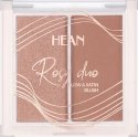 HEAN - ROSY DUO - Glow & Satin Blush - Podwójny róż do twarzy - 6 g - RD4 - SENSUAL - RD4 - SENSUAL