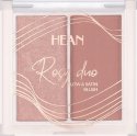 HEAN - ROSY DUO - Glow & Satin Blush - Podwójny róż do twarzy - 6 g - RD5 - ROMANTIC - RD5 - ROMANTIC