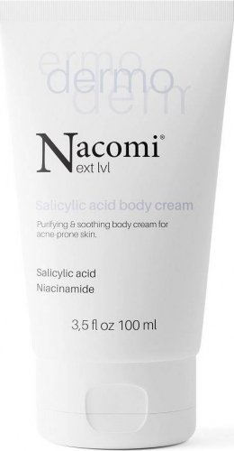 Nacomi Next Level - Dermo - Salicylic Acid Body Cream - Oczyszczająco-łagodzący krem do ciała z kwasem salicylowym i niacynamidem - 100 ml 