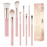 Many Beauty - Many Brushes - Set of 8 vegan make-up brushes - Rose