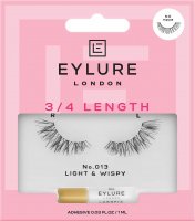 EYLURE - 3/4 LENGTH - NO 013 - LIGHT & WISPY - Eyelashes on a strip with glue - 70375K