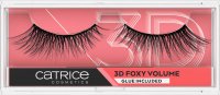 Catrice - Lash Couture - 3D Foxy Volume Lashes - Fake strip eyelashes + glue