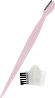 Inter-Vion - Rose Collection - Eyebrow Razor With A Comb Cap