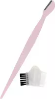 Inter-Vion - Rose Collection - Eyebrow Razor With A Comb Cap - Żyletka do brwi z nakładką z grzebykiem 