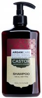 ARGANICARE - CASTOR - SHAMPOO - Szampon do włosów z olejem rycynowym i arganowym - 400 ml 