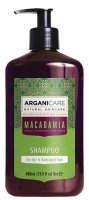 ARGANICARE - MACADAMIA - SHAMPOO - Szampon do suchych i zniszczonych włosów z olejem makadamia - 400 ml 