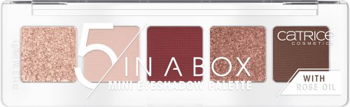 Catrice - 5 IN A BOX - MINI EYESHADOW PALETTE - Mini paleta cieni do powiek - 060 VIVID BURGUNDY LOOK