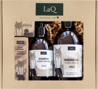 LaQ - Ryszard z Bieszczad - Gift set for men - Shower gel 500 ml + Shampoo 300 ml + Beard oil 30 ml + Bar soap 85 g