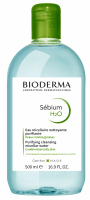 BIODERMA - Sebium H2O - Purifying Cleansing Micelle Solution - Micellar water for oily and combination skin - 500 ml