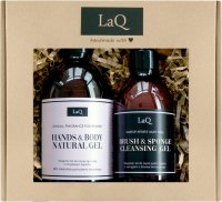 LaQ - Gift set - Brush washing gel 300 ml + Vegan hand and body gel 500 ml