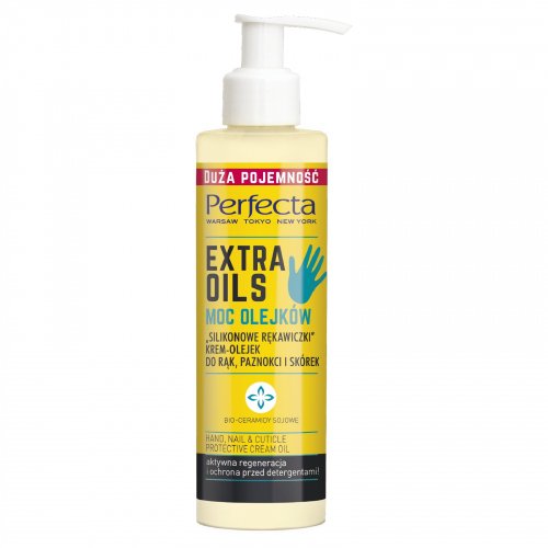 Perfecta - Extra Oils - Hand, Nail & Cuticle Protective Cream Oil - Krem-olejek do rąk, paznokci i skórek - 195 ml 