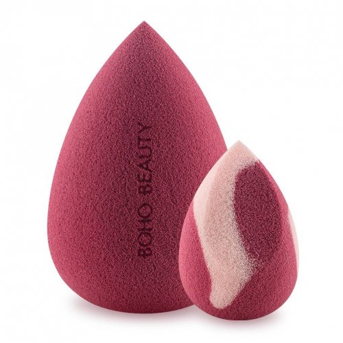 Boho Beauty - Makeup Sponge - Zestaw 2 gąbek do makijażu - Berry Regular + Pinky Berry Mini Cut