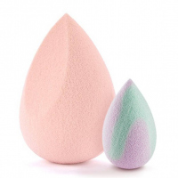 Boho Beauty - Makeup Sponge - Zestaw 2 gąbek do makijażu - Pink Medium Cut + Mini Pastel Vibes