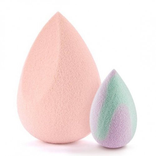 Boho Beauty - Makeup Sponge - Set of 2 make-up sponges - Pink Medium Cut + Mini Pastel Vibes
