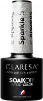 CLARESA - SOAK OFF UV / LED - GLOWING - MAGIC SPARKLE - Hybrid nail polish - 5 g