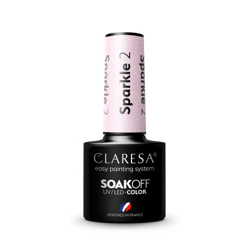 CLARESA - SOAK OFF UV/LED - GLOWING - MAGIC SPARKLE - Lakier hybrydowy do paznokci - 5 g - SPARKLE - 2